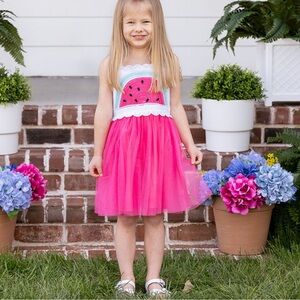 VGUC Crochet Watermelon Tulle Dress